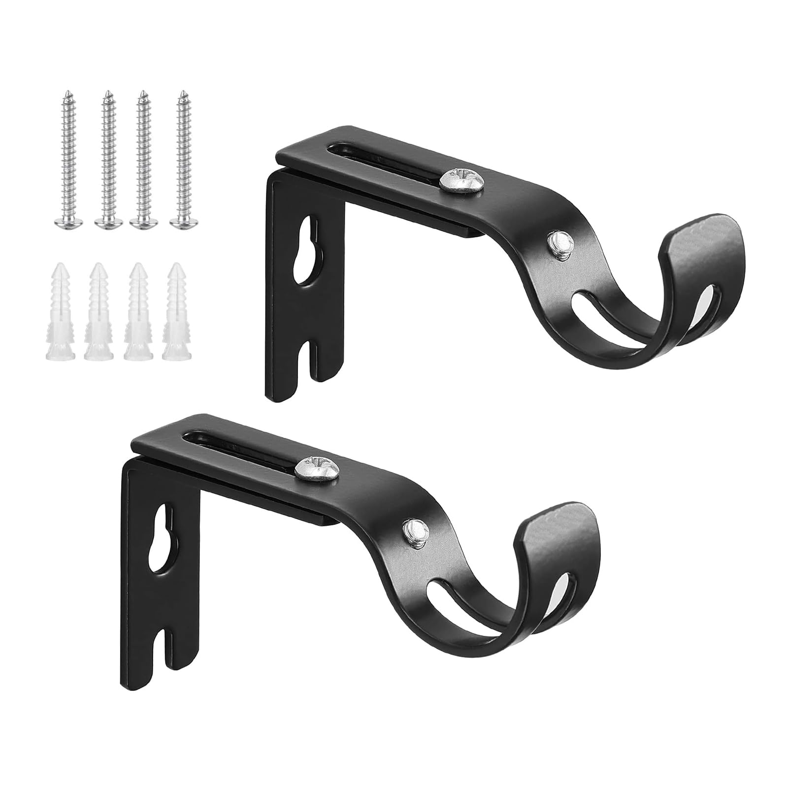 Curtain Rods Brackets 2 Curtain Rod Holders Wooden Curtain Pole