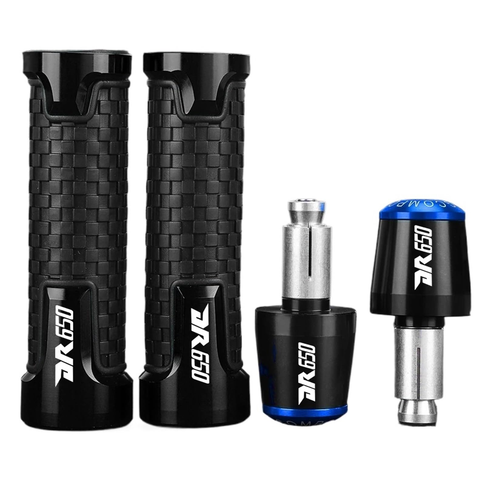 Poignées guidon 22mm contre vibrations Suzuki DR650S DR650SE embouts inclus