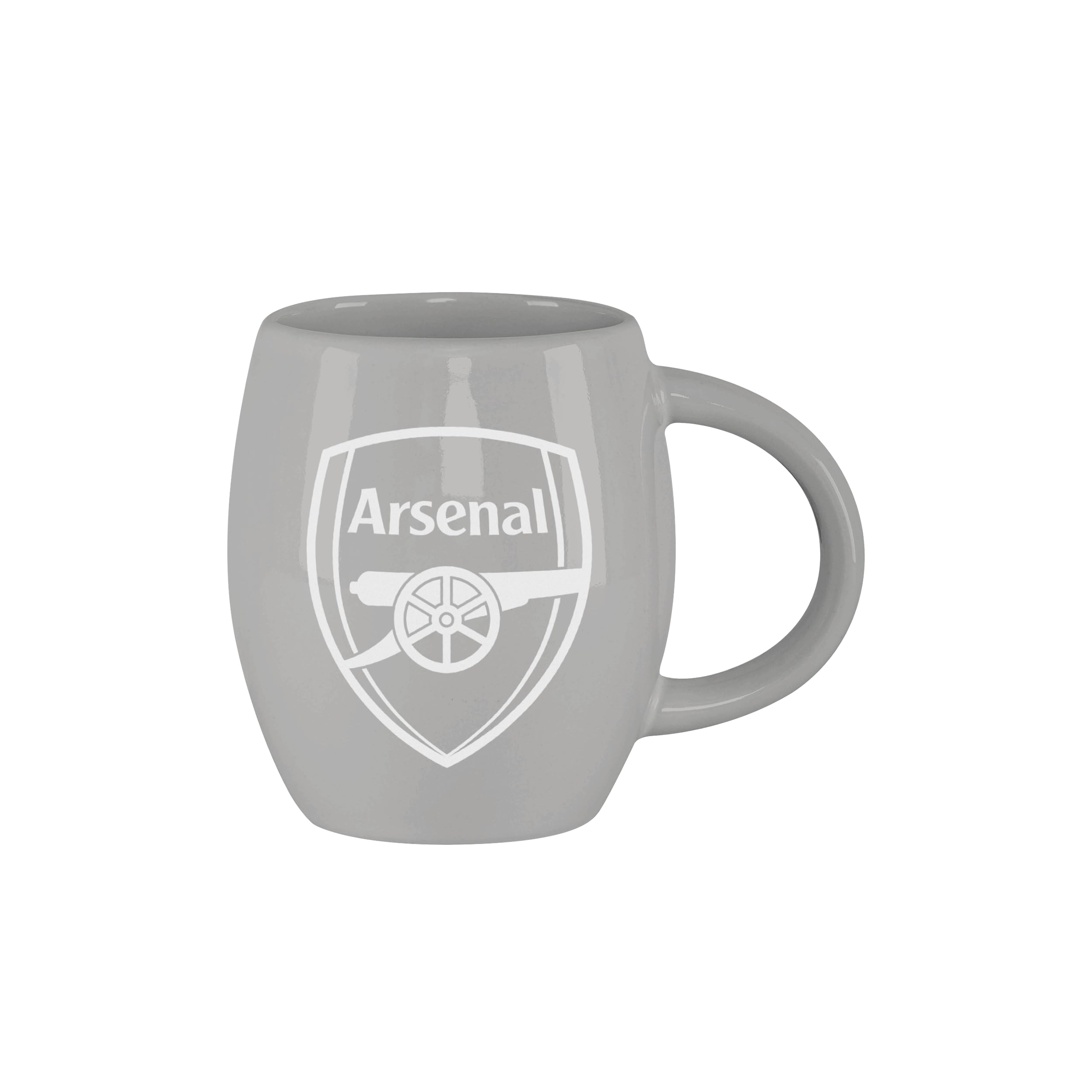 FOCO Officially Licensed Football Tea Coffee Mugs with Alternative Colour Crests (Grey, Arsenal FC)