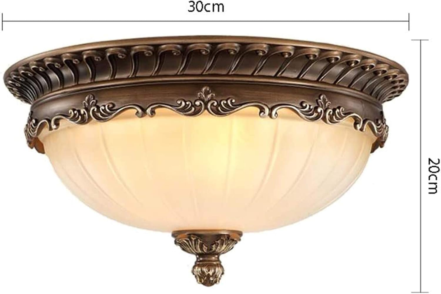 LED Ceiling Light, Modern Retro Ceiling Lamp Ceiling Lighting Resin Glass Surface Mounted Mounted Hall Bath Lamp Dining Room Living Room Kitchen Balcony,30cm