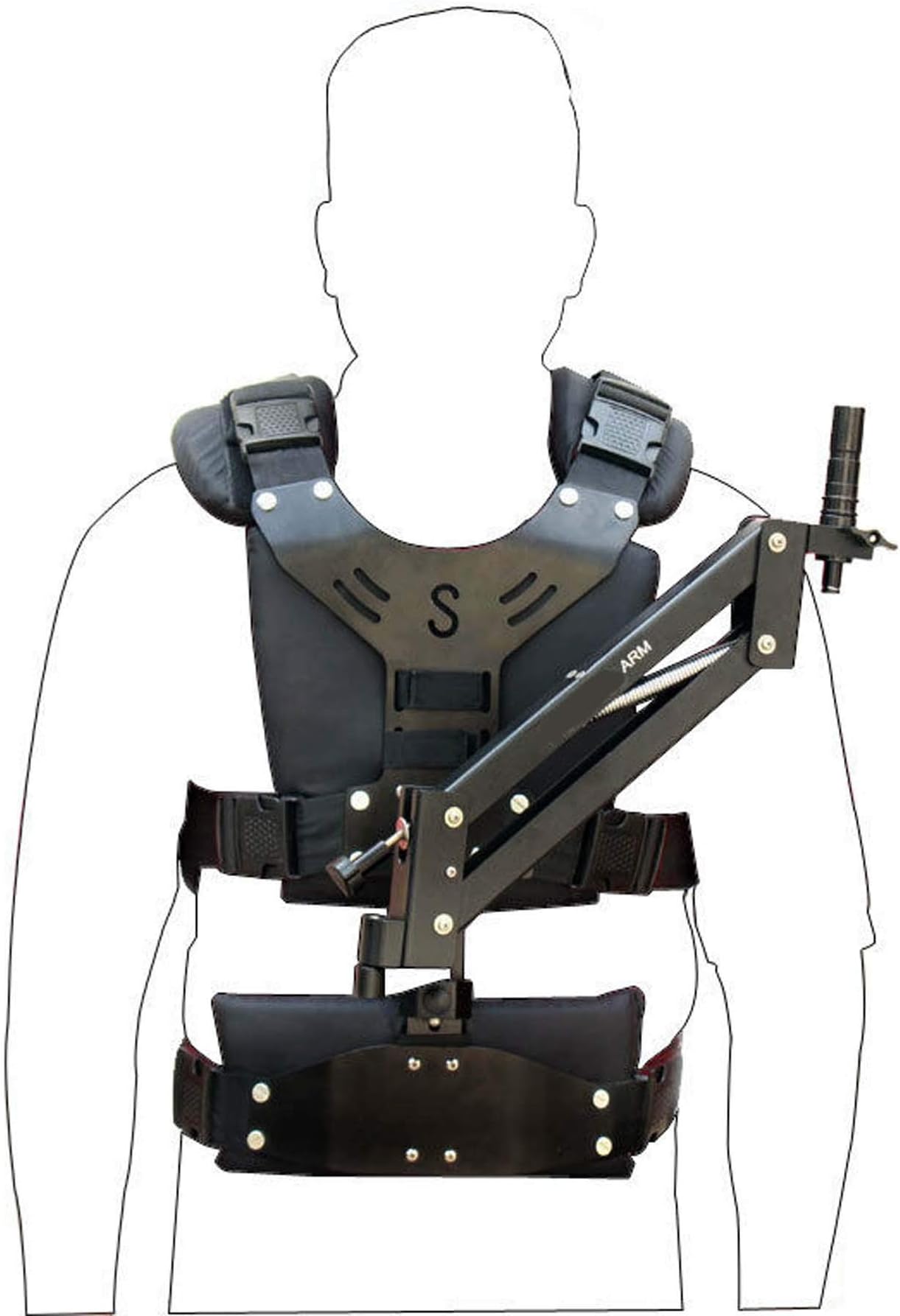 Gimbal Camera FLYCAM Stabilizing Arm Vest Body Mount For DSLR