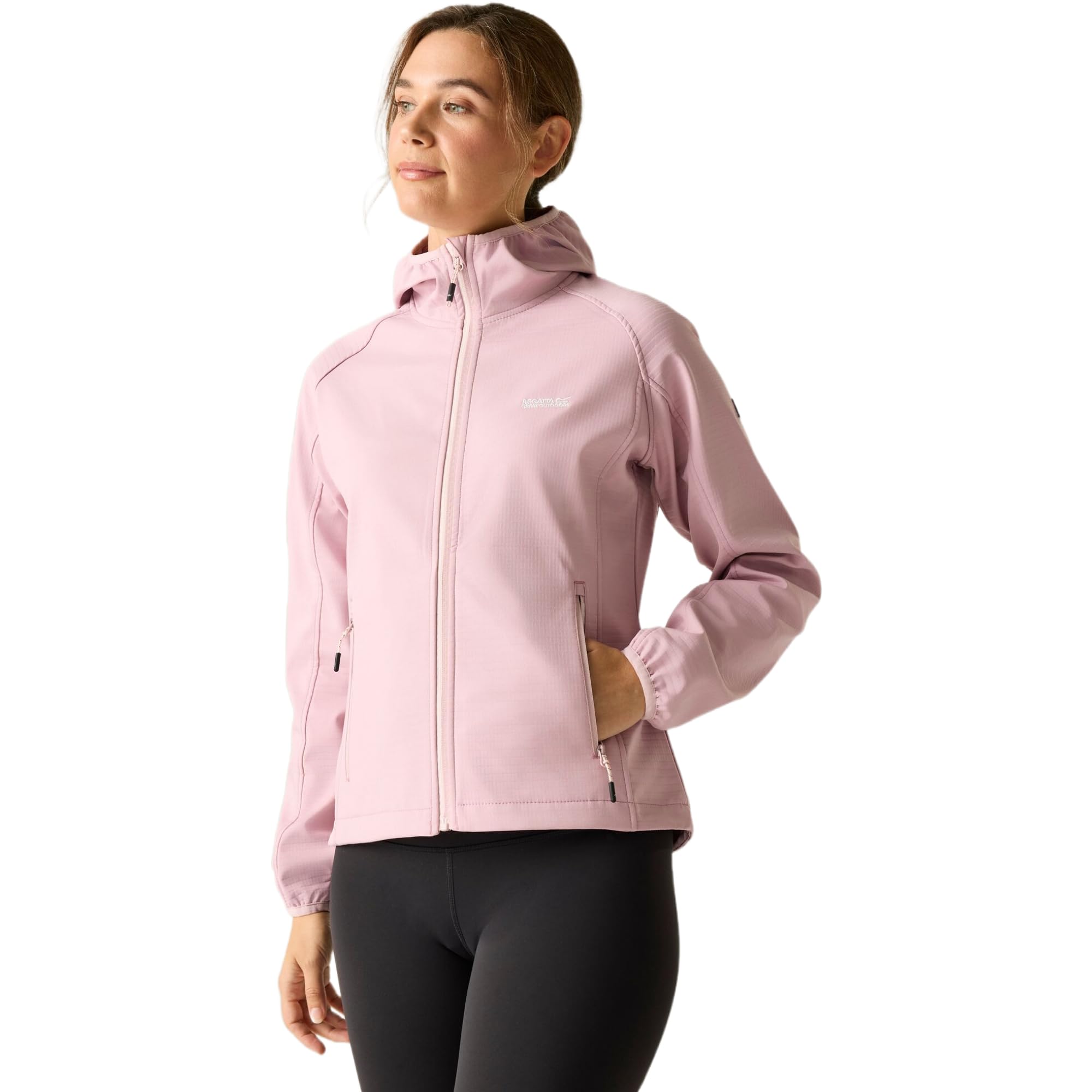 Regatta Women's Pale Lilac 'Arec Iii' Wind Resistant Waterproof Softshell Jacket In | Size: 14