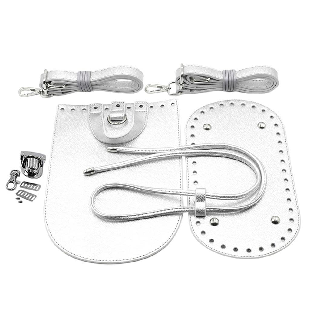 Kit tricoter du cuir de 7 pièces avec cordon de serrage argenté