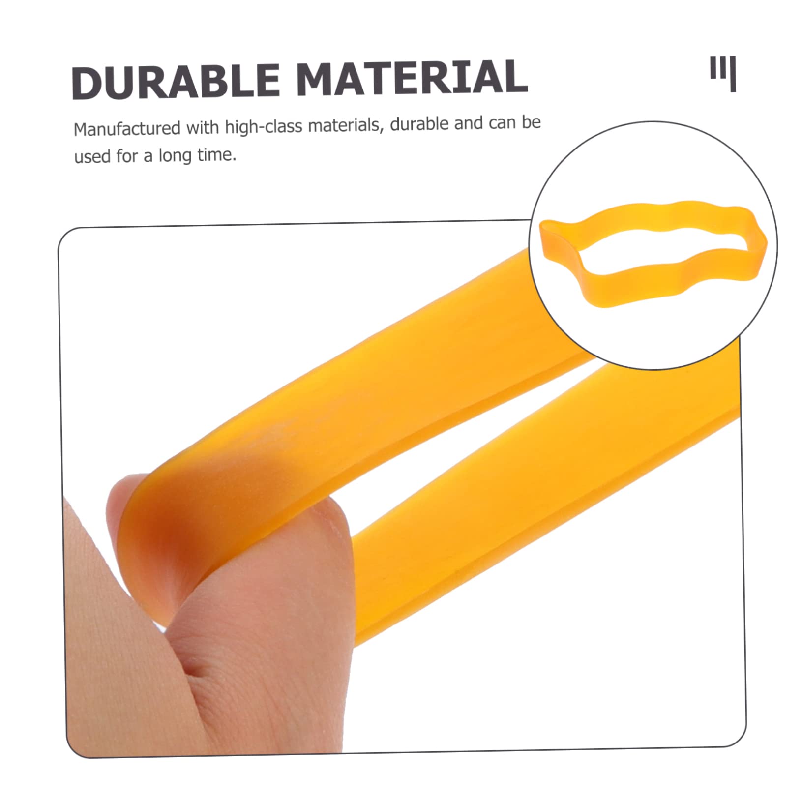 Starkes Gummiband 102x10 Naturkautschuk Orange 1 Satz