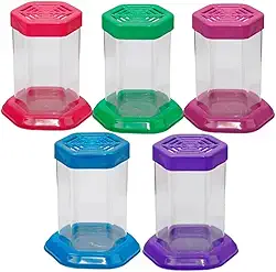 Aquário para Peixe Betta com Tampa – Beteira Sextavada em Acrílico 1L (Azul)