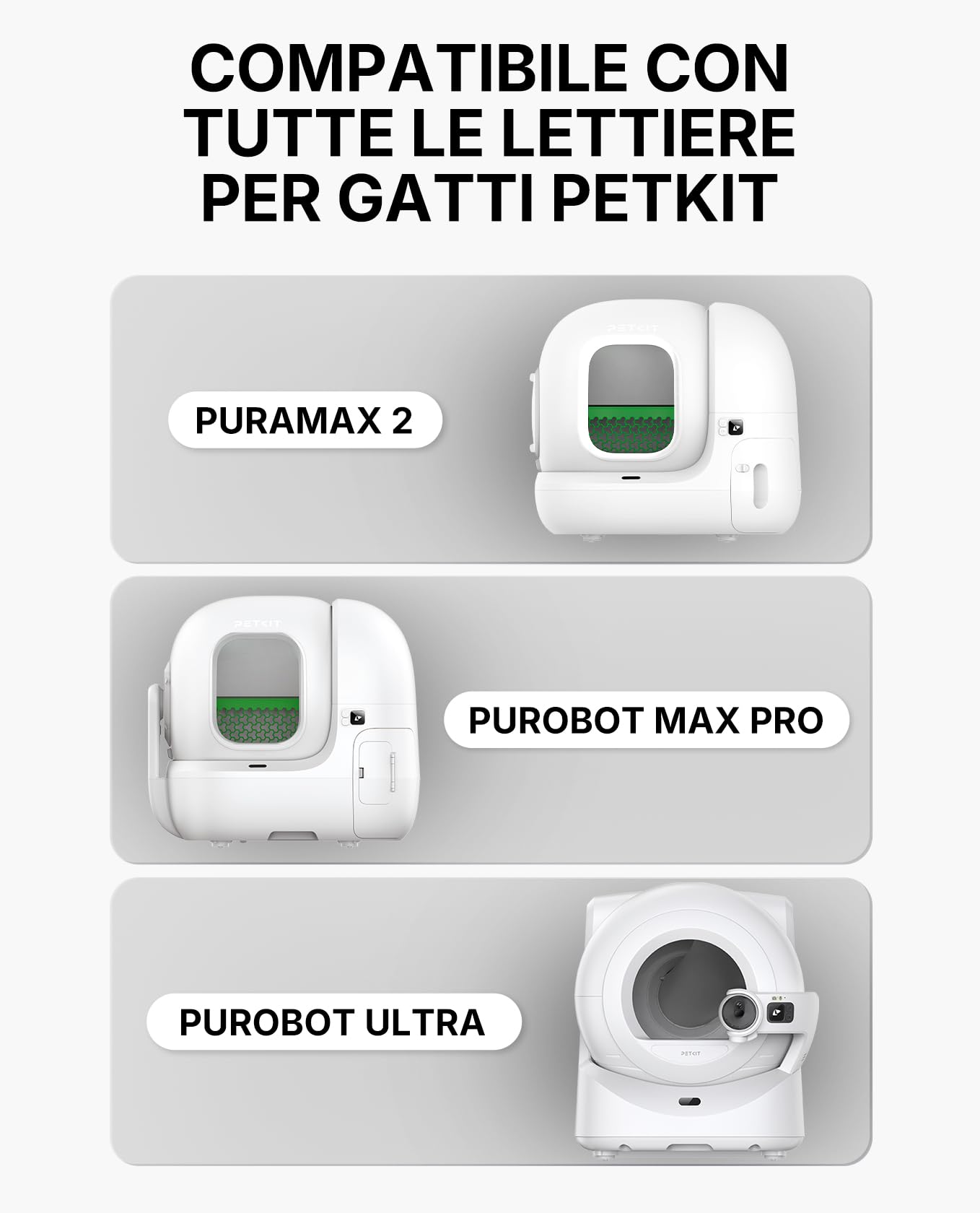 PETKIT Lettiera per Gatti a Miscela Botanica - Assorbimento Rapido, Biodegradabile e Senza Polvere con Tapioca, 4 * 2.4kg (Totale 9.6kg)