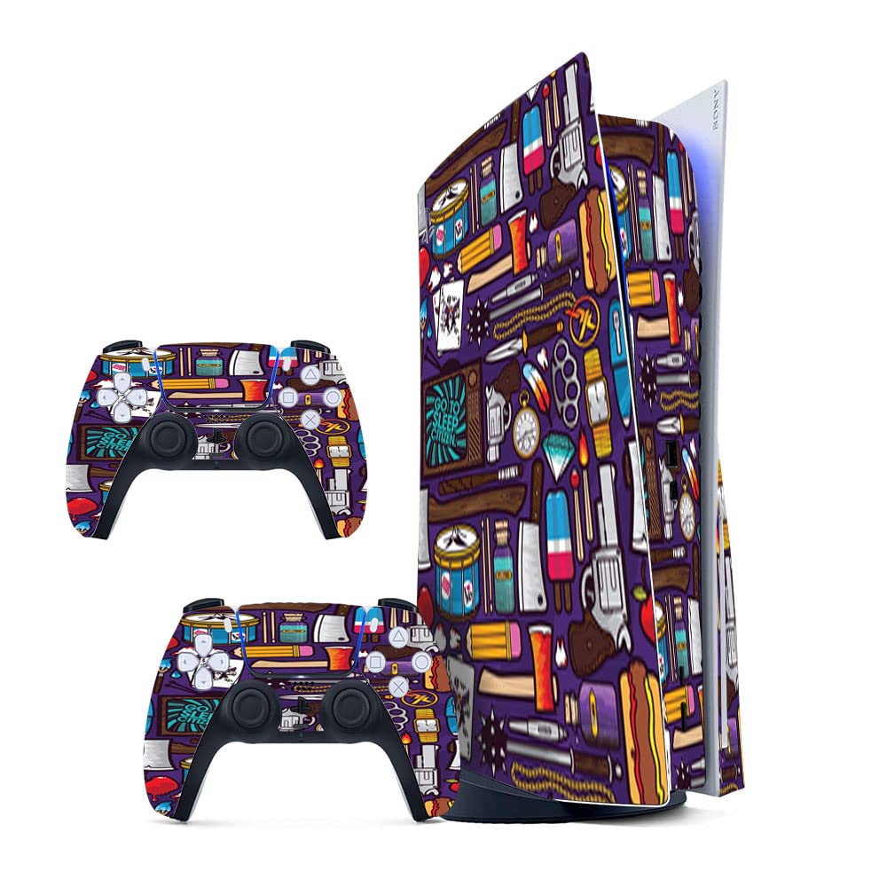 GADGETS WRAP Printed Vinyl Skin Sticker Decal for Sony PS5 PlayStation 5 Disc Edition Console & 2 Controller (Skin Only, Console & Controller not Included.) - The Arsenal Multicolor (B0BW3YNB5N) Amazon Price History, Amazon Price Tracker