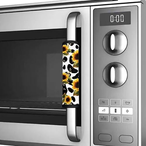 Miniatura 3 de KEIAHUAN Fundas para manija de puerta de refrigerador de calabaza otoñal, protector de decoración hecho a mano para nevera, horno, microondas,