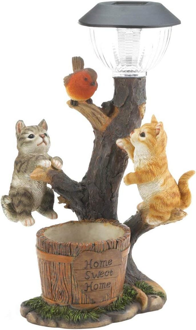 Climbing Cats Solar Light
