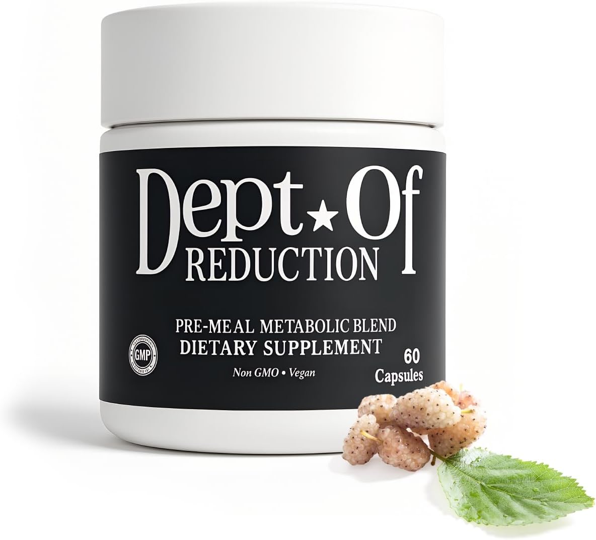 Product image of Dept. Of (Department of Reduction White Mulberry Leaf Reducose® 5% DNJ & Cinnamon, Help Reduce Blood Sugar Spikes, Supports Metabolism, Digestion, Energy, Portion Control, Cravings, 60 Vegan Capsules