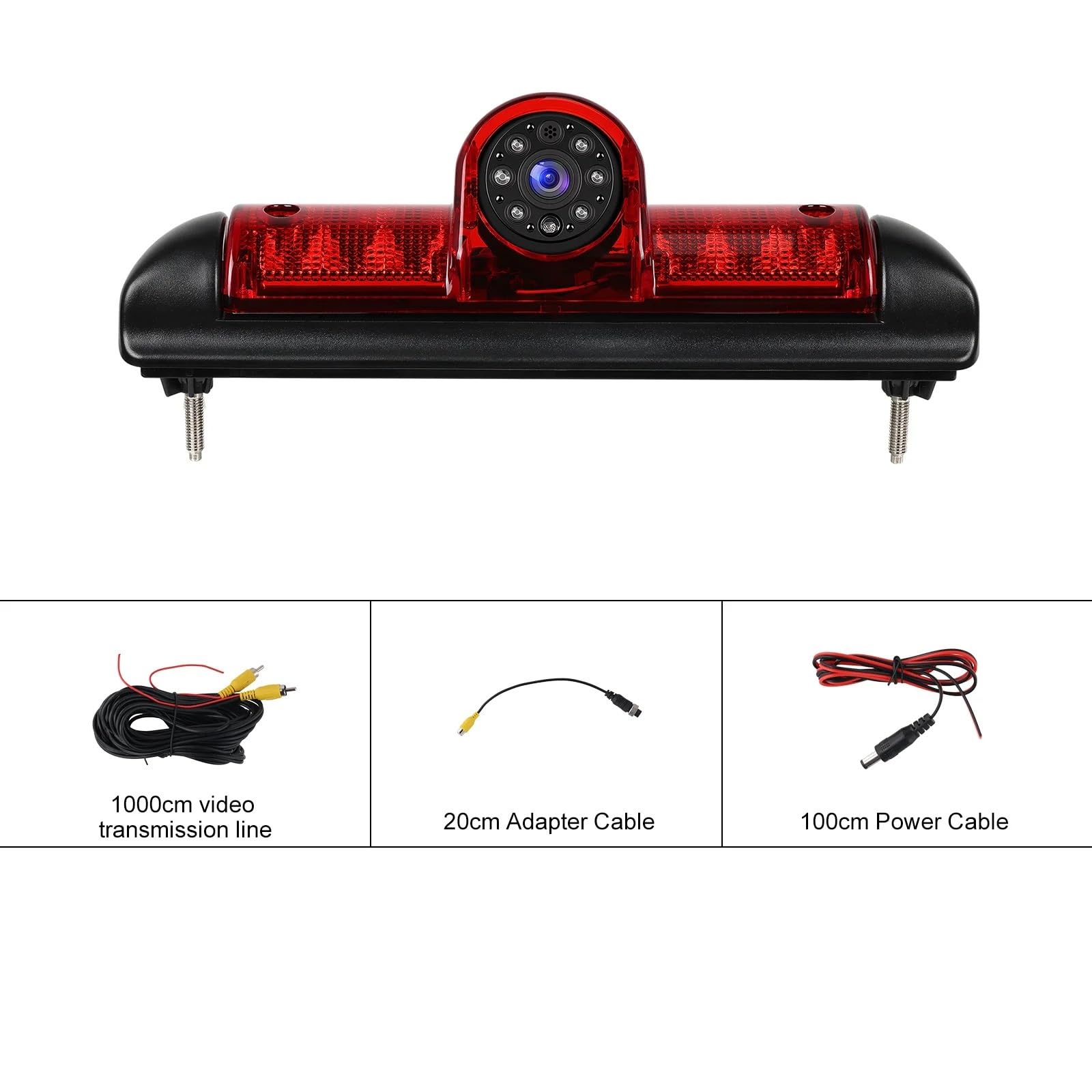 Marcha Atrás Cámara Visión Trasera para Citroen para Jumper 2006-2017 Luz De Freno Cámara De Visión Lejana Impermeable Visión Nocturna Inversa