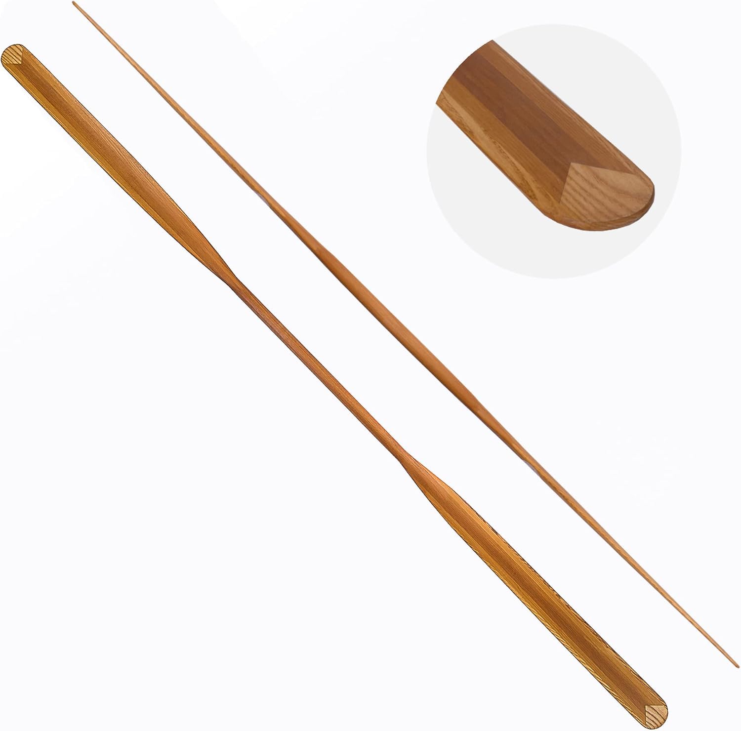 John Paddle agaie du Groenland Eskimo 210/215/220/225/cm + Sac de pagaie pour Kayak de mer très léger Environ 850-830 g en cèdre et frêne – pagaie Traditionnelle du Groenland avec Division