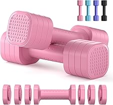 [78% off] Zempox Adjustable Dumbbell Set of 2, 4 in 1 Free Weights Dumbbells Set for Women, Hand Weights for Women at Home, Each 2lb 3lb 4lb 5lb with TPU Soft Rubber Handle for Home Gym Exercise TrainingZempox Adjustable Dumbbell Set of 2, 4 in 1 Free...