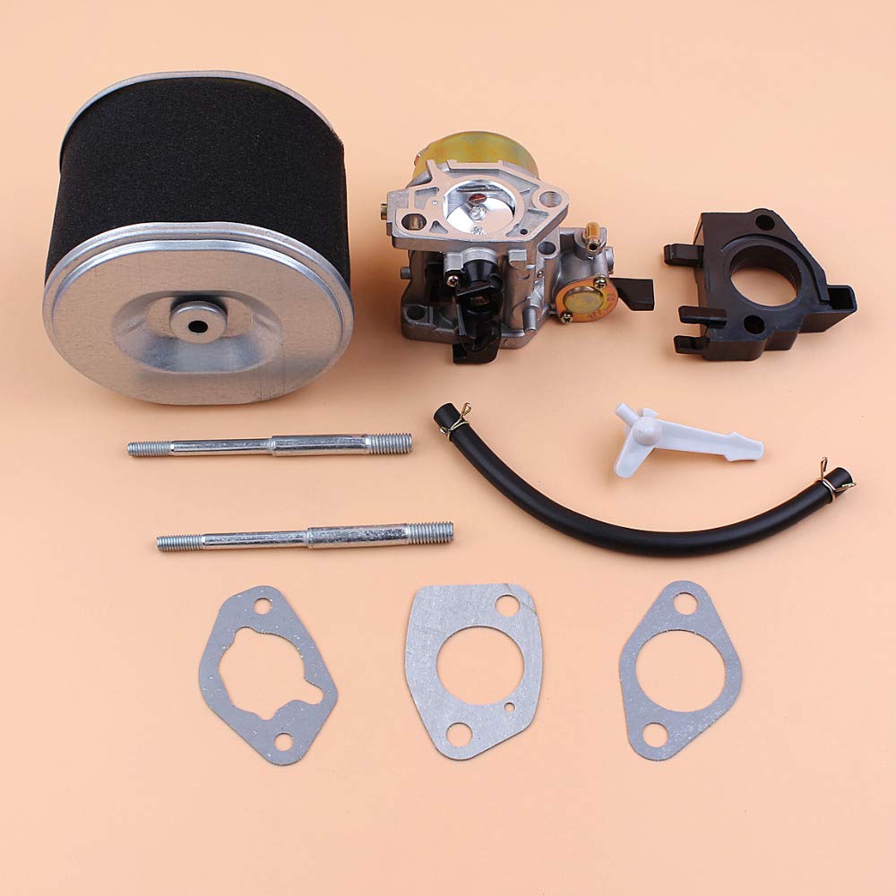 DUNLAP Kit de Junta de Filtro de Aire con Perno Aislante de carburador Ajustable, Apto for Motor de Gasolina GX390 GX 390 Chino 188F 13HP