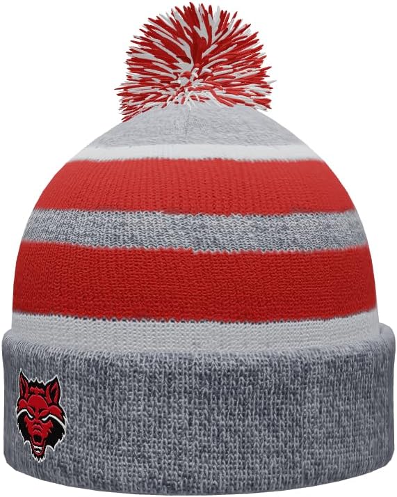 Sport Your Gear Arkansas State Red Wolves Winter Knit Pom Beanie – Officially Licensed Cold Weather Hat – A-State Fan Gear V2 - Image 3