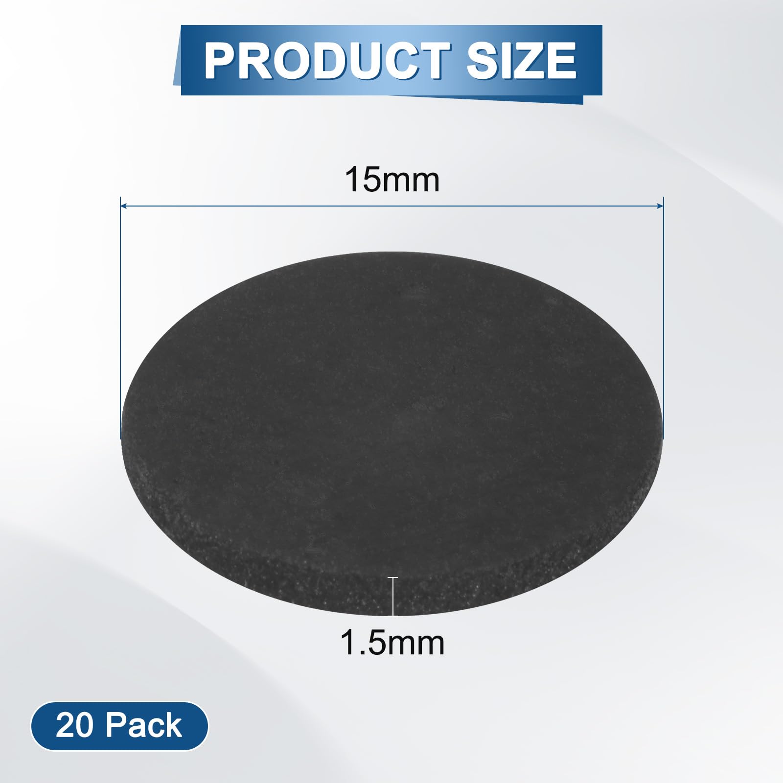 M METERXITY 20-Pack Rubber Solid Discs Washers - Image 3