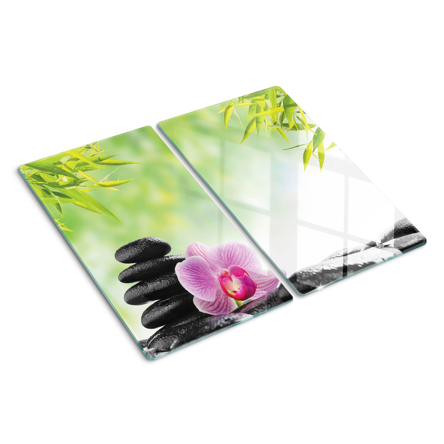 Planche à découper en verre grand format 30x52 dessous de plat résistant à la chaleur