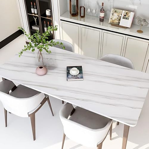 Marble Contact Paper Granite Gray/White Wallpaper Glossy Marble Wallpaper Peel And Stick Wallpaper Self Adhesive 16"X120" Countertop Paper For Cabinet Kitchen Countertop Furniture Viny Film Roll #TOP3