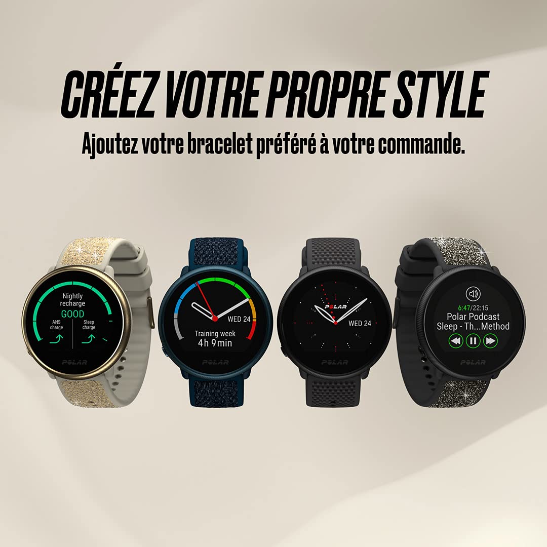 Polar Ignite 2 - Montre connectée Fitness - GPS, Suivi de la fréquence Cardiaque au Poignet, Guide d'entraînement personnalisé, Suivi du Sommeil et de la récupération, Météo, Fonctions intelligentes
