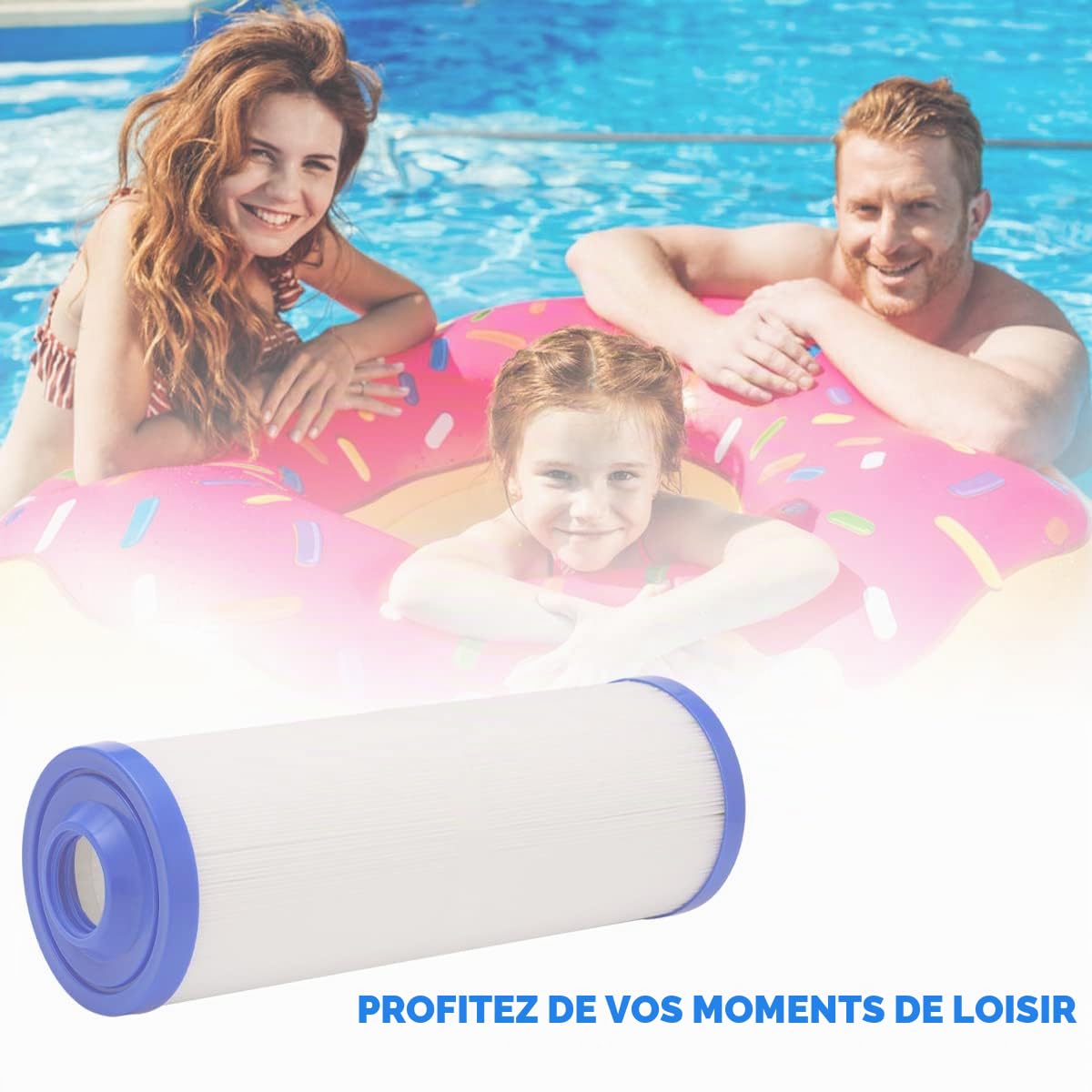 Lot de 2 filtres de Spa, Cartouche de Filtre de Piscine de Rechange pour Pleatco PWW50L, Unicel 4CH-949, Filbur FC-0172, 50 sq. ft. filtres de Spa