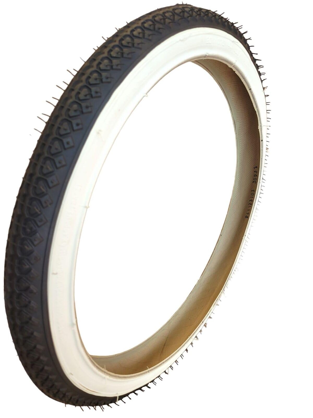 2 Copertoni 20” x 1.75 (47-406) + 2 Camere d’Aria per Bicicletta City Bike e Graziella – Pneumatici Strada Bianchi/Neri in Gomma con Fascia Bianca – Set Completo per Bici Passeggio