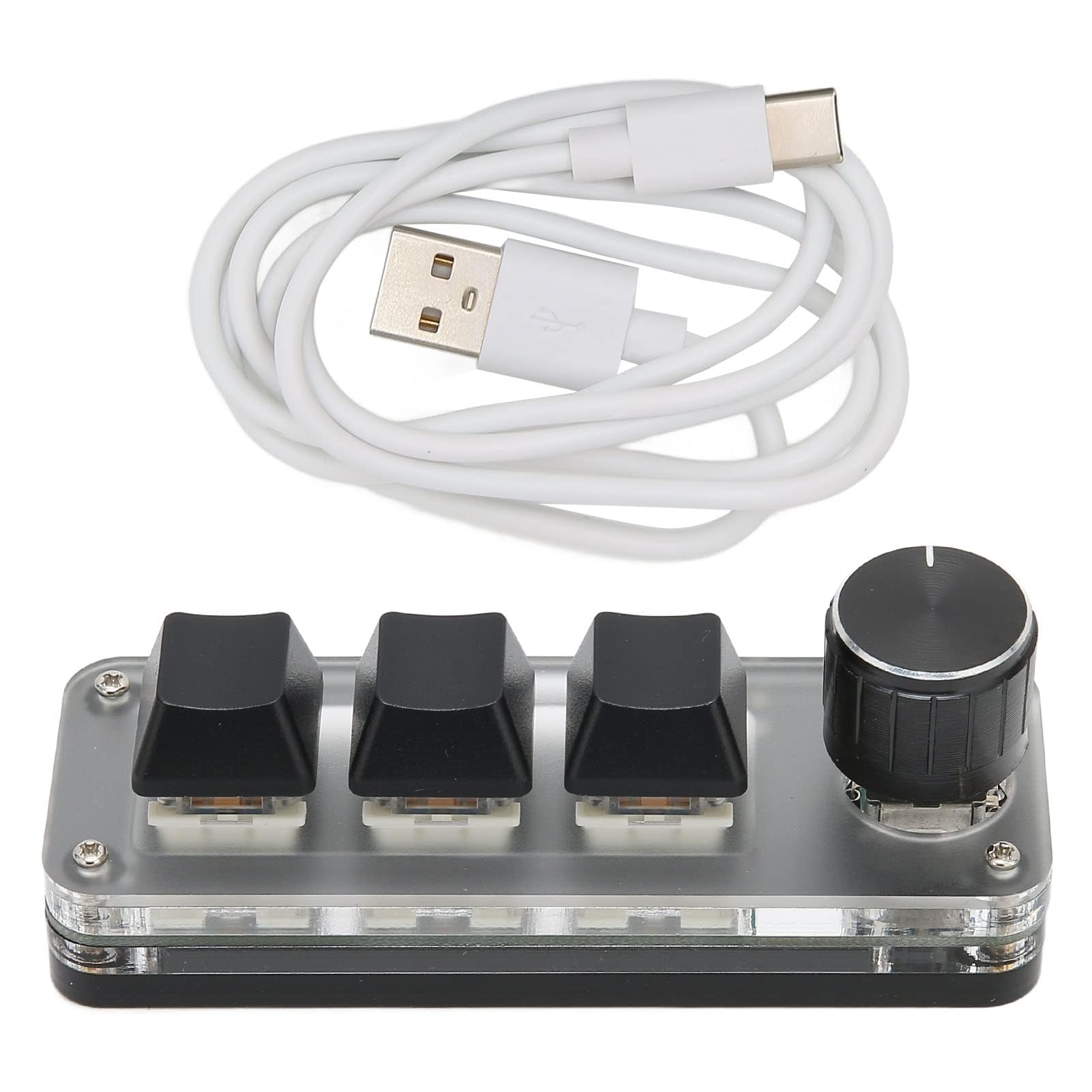 SUNGOOYUE USB 3 Key Keypad connected via USB cable