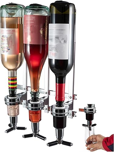 Dispensador de licor para casa montado en la pared, grifo de cóctel para estación de alcohol, válvulas de liberación de empuje, barra casera, cueva