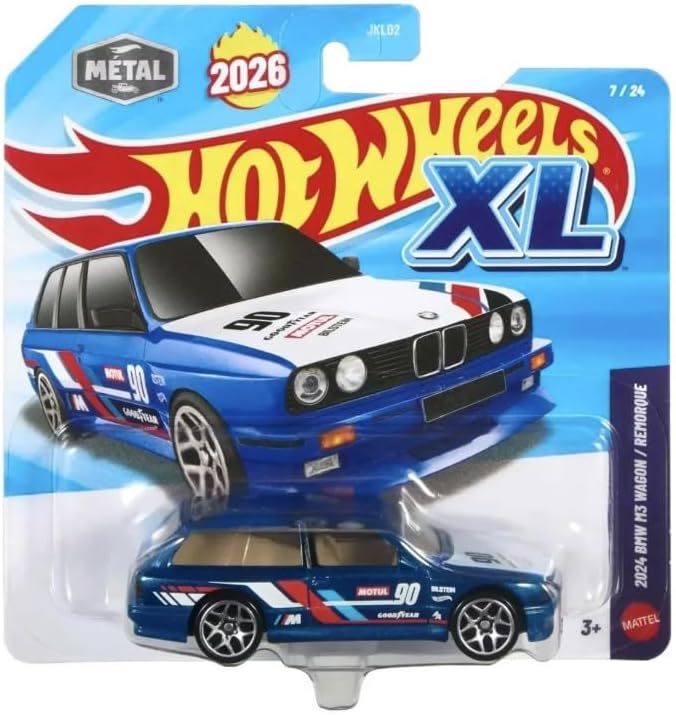 Hot Wheels XL 2024 BMW M3 Wagon [Blue] 7/24 New for 2026! 1:43 Scale Diecast Toy Vehicle