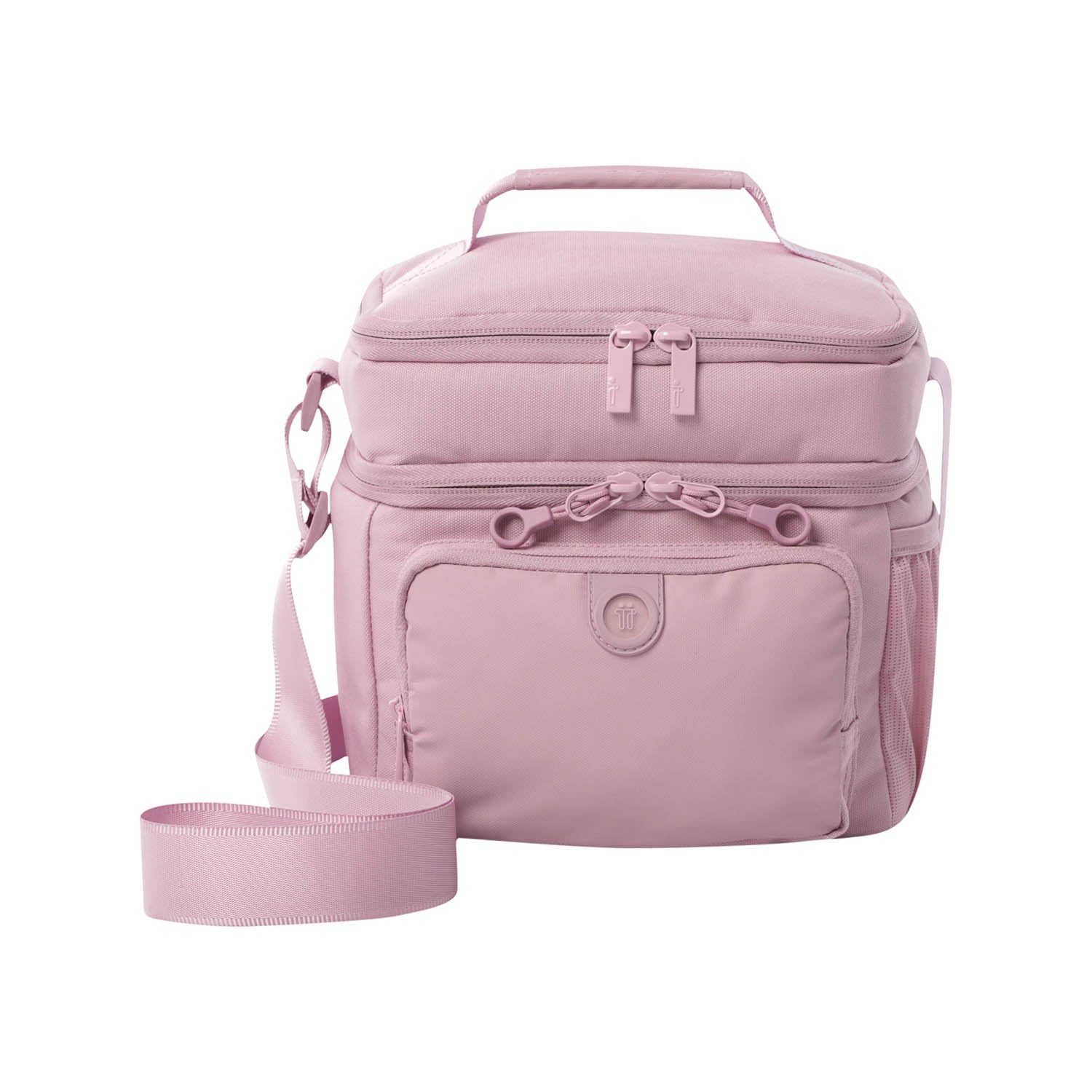 TOTTO - Bolsa Térmica Porta Alimentos 8 L, Modelo Yari, 23 x 21 x 18 cm, Bolsa Comida Trabajo con Tupper, Bolsillo Auxiliar, Asa y Correa Ajustable, Pasador Mochila Ruedas, Color Keepsake Lilac