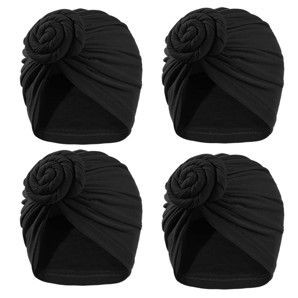 KYNARI Turban Head Wraps for Women, Pretied Stretch Bonnet Hair Wrap
