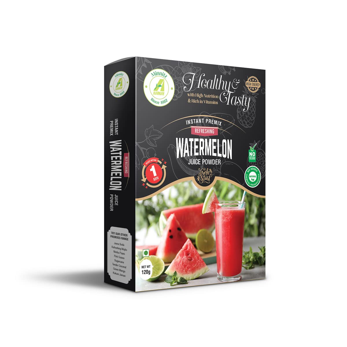 Minnitz Fresh and Delicious Watermelon Juice Powder | Instant Mix | High Protien | |No Added Preservatives | No Chemical 240 g(Pack of 2) (B09XMBNPTR) Amazon Price History, Amazon Price Tracker