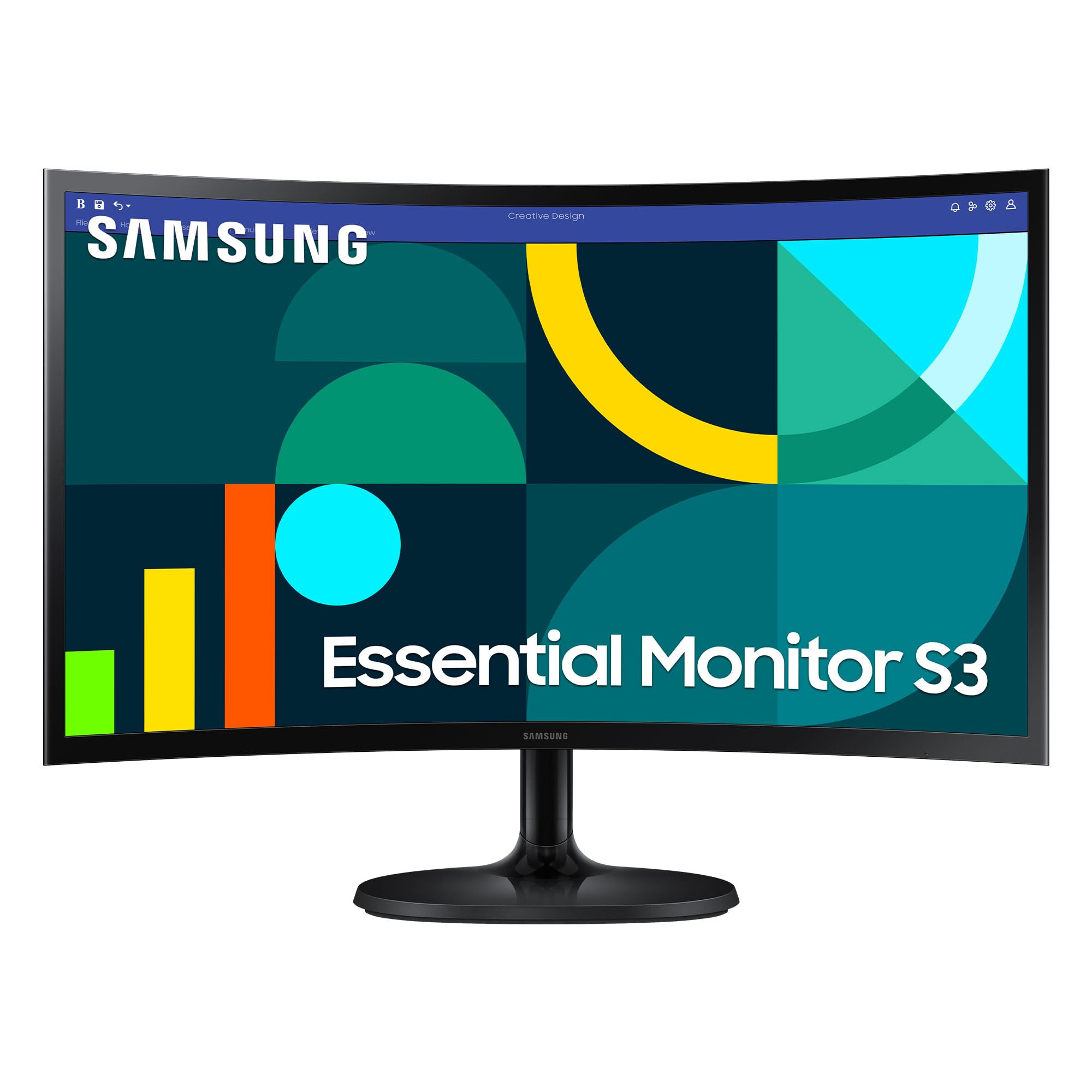 Samsung - Pantalla para PC S36GD, tamaño de 24 Pulgadas, Pantalla VA, resolución FHD (1920 x 1080), 100 Hz, inclinable, VESA 75 x 75, Contraste 3000:1, Modo de Ahorro de Ojos, Flicker Free, HDMI