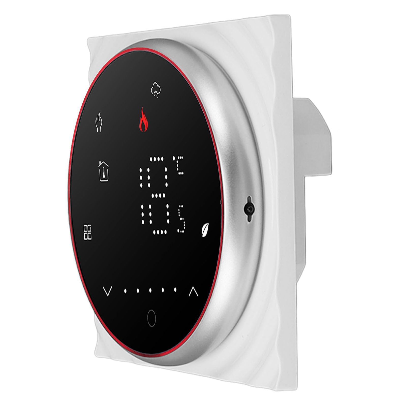 Termostato Inteligente Inalámbrico con Pantalla LED, Termostato Programable con Control de Alta Precisión para Calefacción Eléctrica Doméstica, CA de 95 a 240V (Negro)
