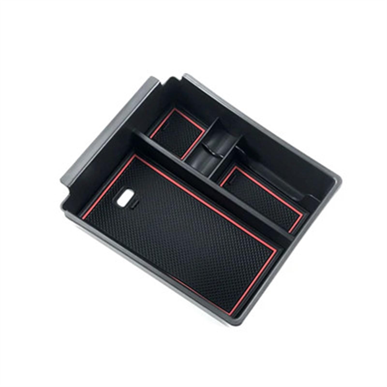 Armrest Organizer Compatible With Hyundai For Tucson Nx4 For Limited For Santa For Cruz 2022 Center Console Organizer Storage Storage Box Inner Accessories(With Red Mat)