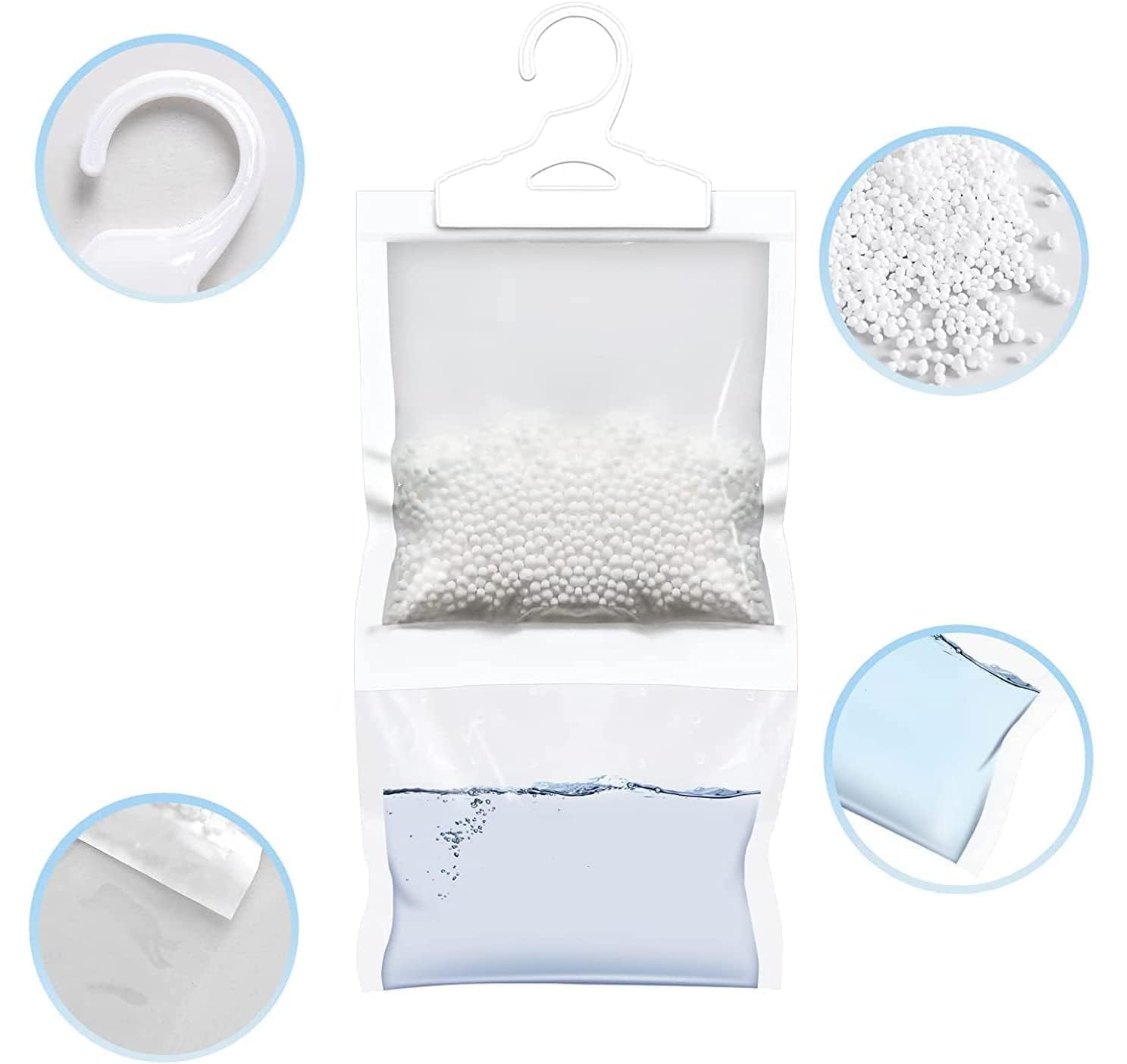 Deumidificatore Casa Profumato – Set da 12 Sacchetti Assorbi Umidità Armadio Appendibili 500ml | Antimuffa per Armadi, Cassetti, Camper Profumatori per Ambienti Chiusi – 6 Fragranze