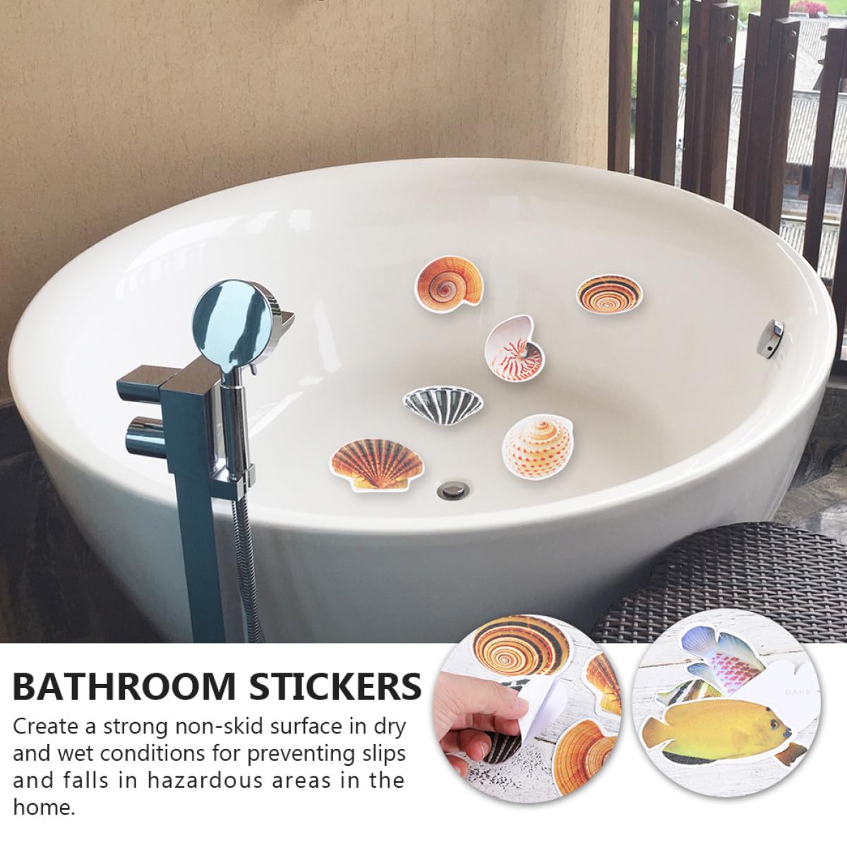 3juegos Pegatinas Antideslizantes para Bañera y Ducha Impermeables Coloridas Adhesivas De PVC para Suelos y Baños