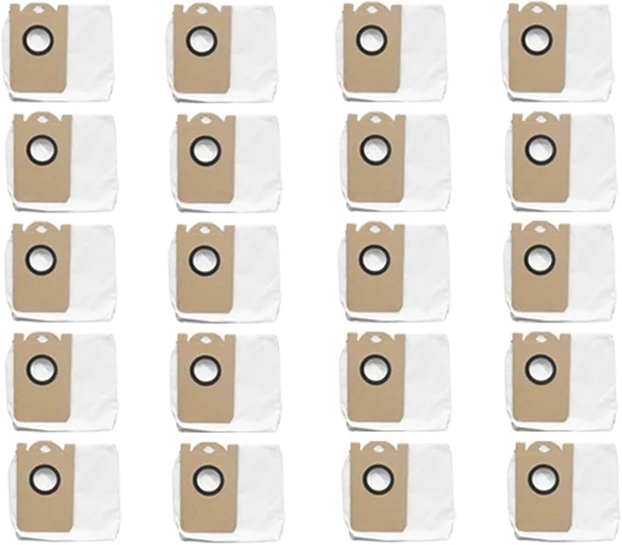 SteFik Collection Bags. Compatible for Proscenic M7 Pro M8 Pro, Dust Bag Accessories Robot Vacuum Cleaner, Dust Collection Bag Large Capacity 2.5L Cloth Bags (Color : 20pcs)