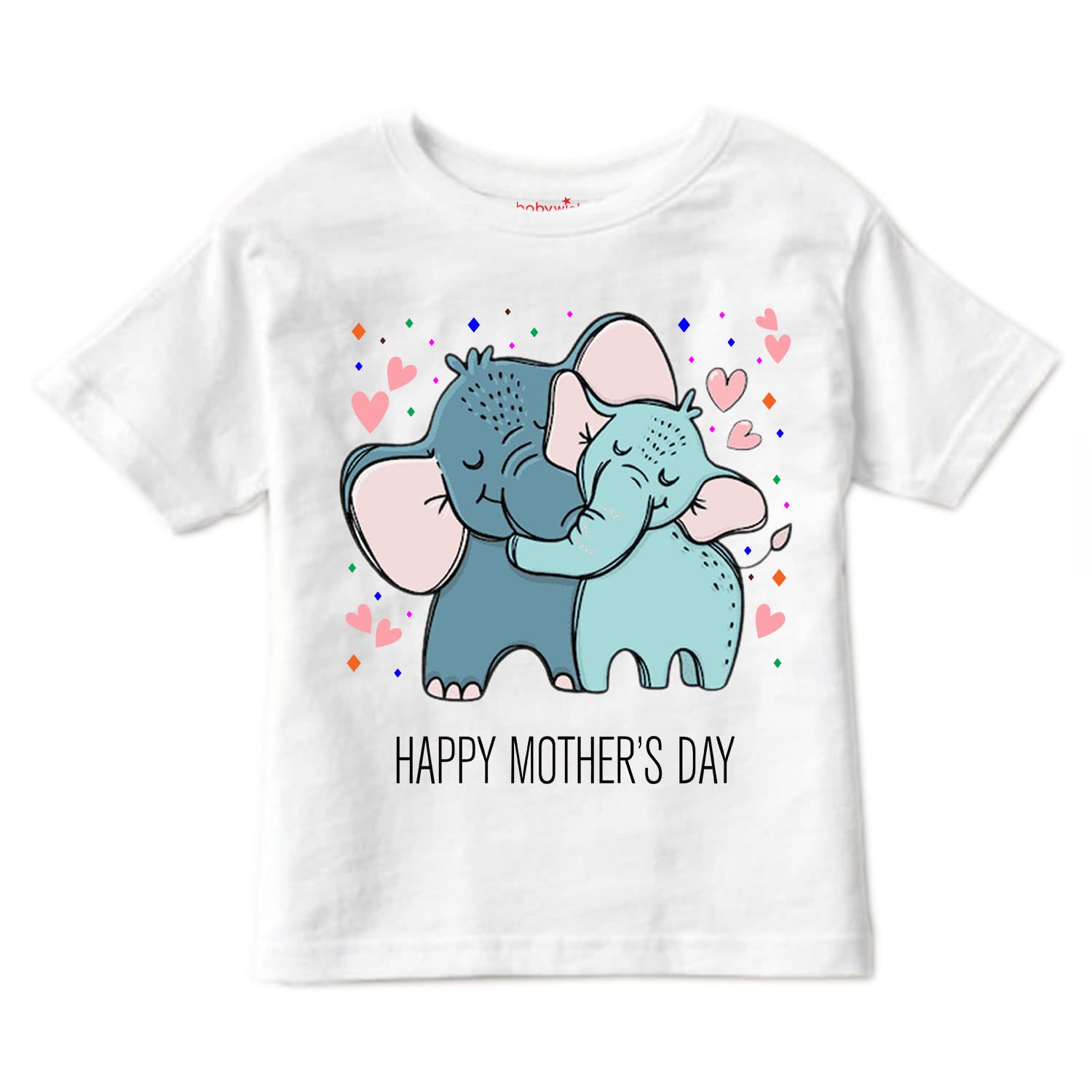 baby wishMom T-Shirt for Boy’s and Girl’s T-Shirt Toddler Boys Mother's Day T-Shirts Short Sleeve Top Kids Clothes Baby Boy T-Shirts