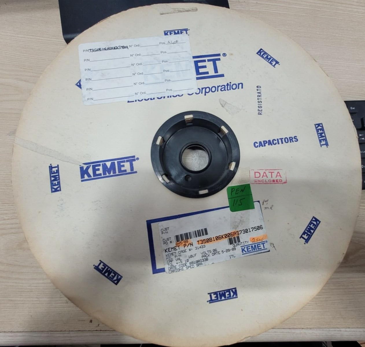 (1 PC) T350B106K006AS KEMET Compatible with Cap TANT 10UF 10% 6.3V Radial