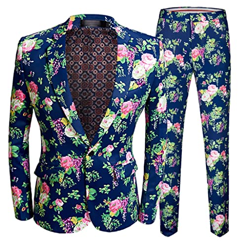 Men's Flower Set Stage Wedding Groom Dress Men's Wedding Set Prom Dress