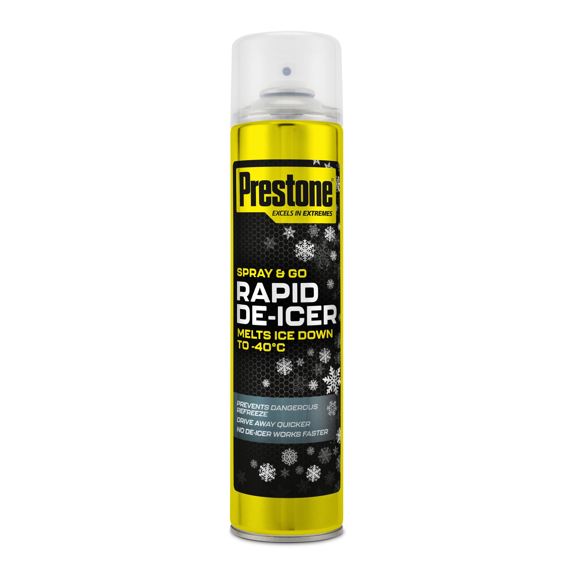 Prestone Aerosol Car De-Icer Spray 600ml, 6 pack (Packaging may vary)