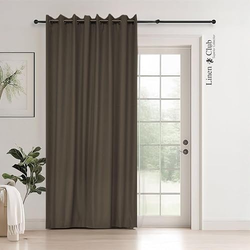 Linen Club - Dark Grey Blockout Eyelet Curtain (140x230)