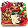 Holiday Classic Chocolate, Candy & Crunch Gift Basket With Handmade Chocolates, Ghirardelli, Caramel Corn for Gourmet…