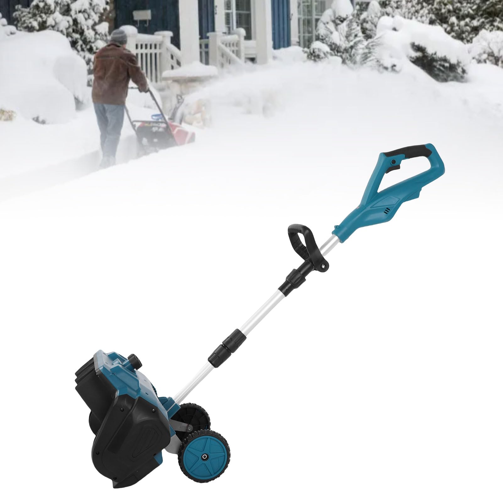 YWBL-WH Snow Snow Phelg Battery Powered Snow Lancers 16 Pouces Largeur de Nettoyage Capacité de Lancer 3 Réglage de la Direction pour BL1815 BL1820 BL1830 BL1840 BL1850 BL1860