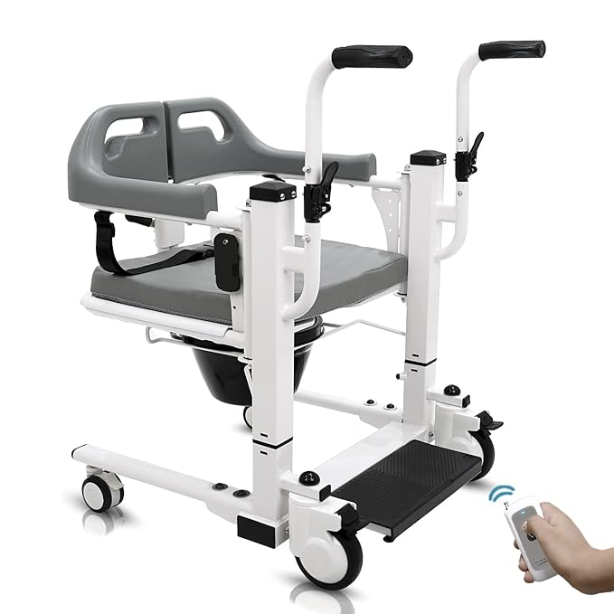 KosmoCare Electric Lift Patient Transfer Wheelchair for Bedridden