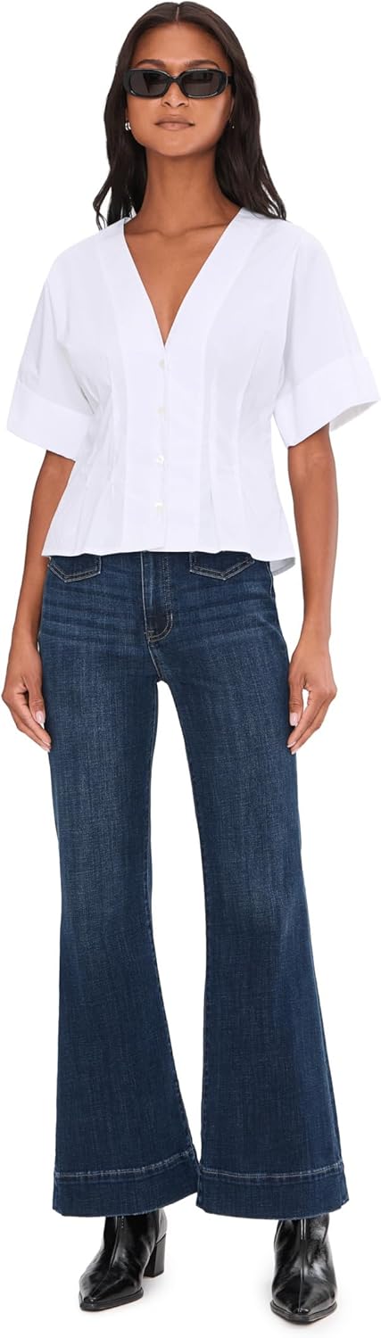 Liverpool Los Angeles 30" Hannah High-Rise Flare Jeans with Mini Patch Pockets