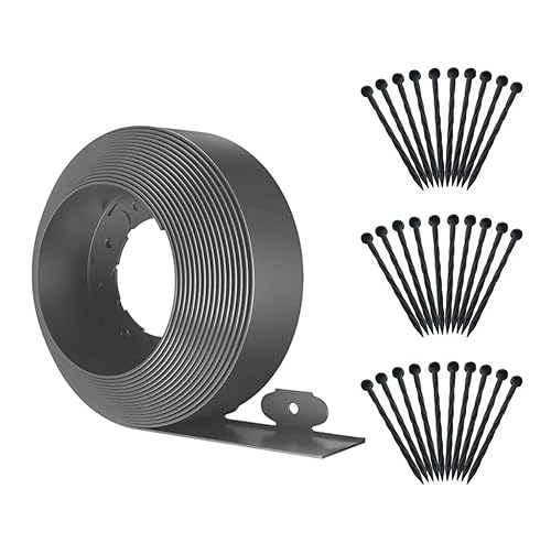 Landscape Edging,33ft x 4inch Tall Plastic Garden Edging Border with