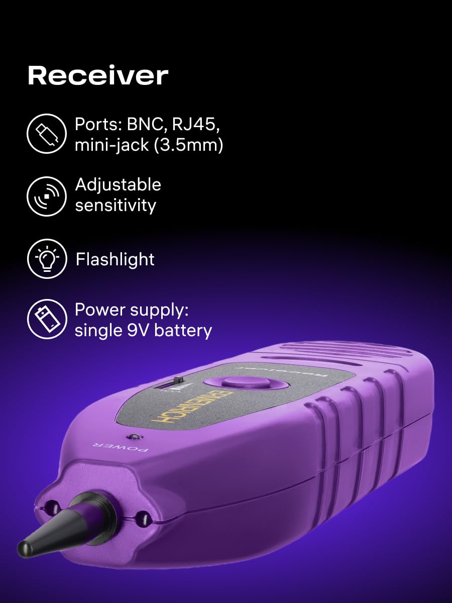 NetGeeks NP30 Tester per Cavi di Rete Test Lunghezza del Cavo | Testa Linee Telefoniche con Porta Flash 350m per LAN RJ45/RJ11Tracker CAT5E CAT6 CAT6A CAT7 Trova Interruzioni Cortocircuiti