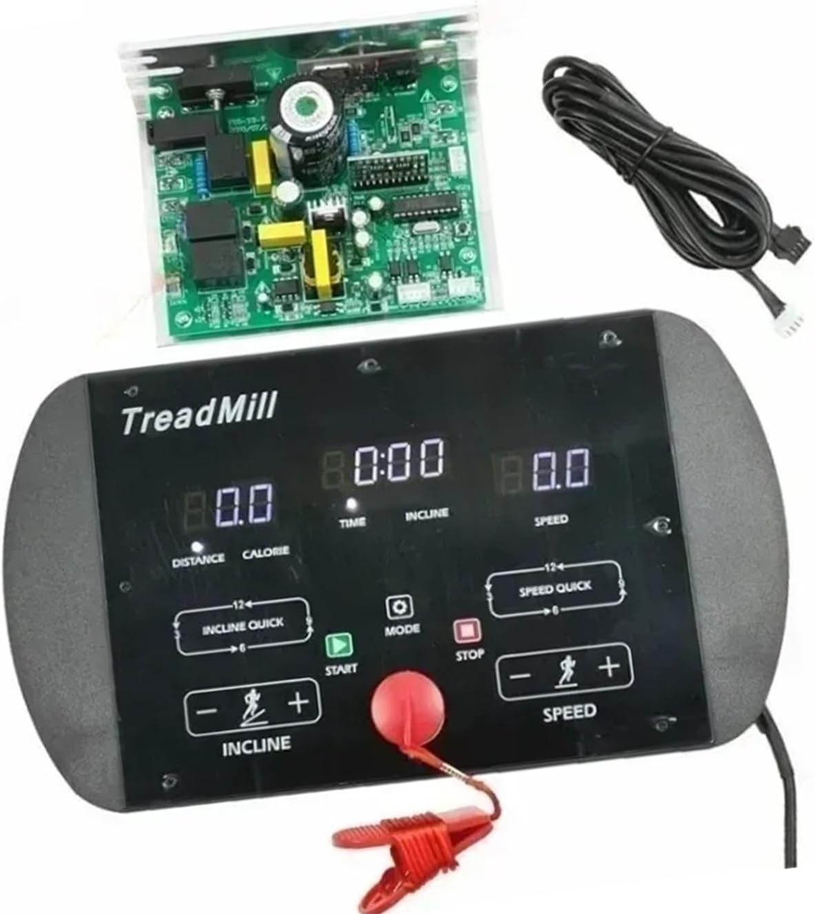 Universal Treadmill Controller, Adjustable Motor Control Board With Touch Panel For 1.0-4.0HP DC Motors(1-4HP W incline)