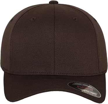 Flexfit Brown Wooly Combed Stretchable Fitted Cap Kappe Baseballcap Basecap  : Amazon.it: Abbigliamento